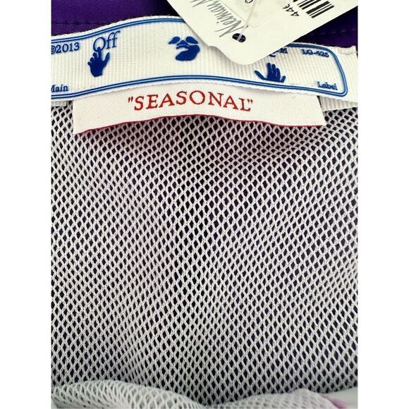 NWT- Off White Tie Dye Sunrise Swimming Suit, purple/lime - Picture 4 of 11